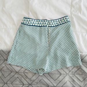 hm// aqua triangle high waisted shorts